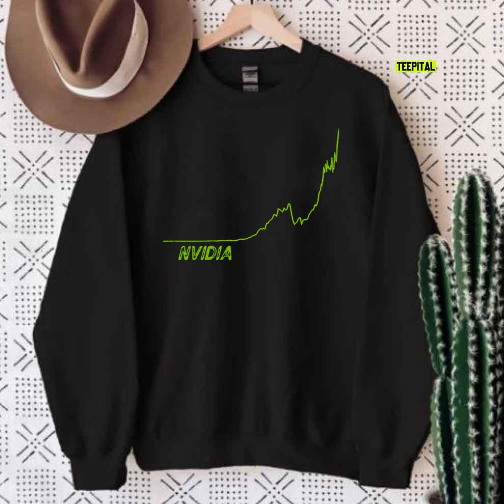 Nvidia Stock Graph T-Shirt Nvidia Stock Graph T-Shirt