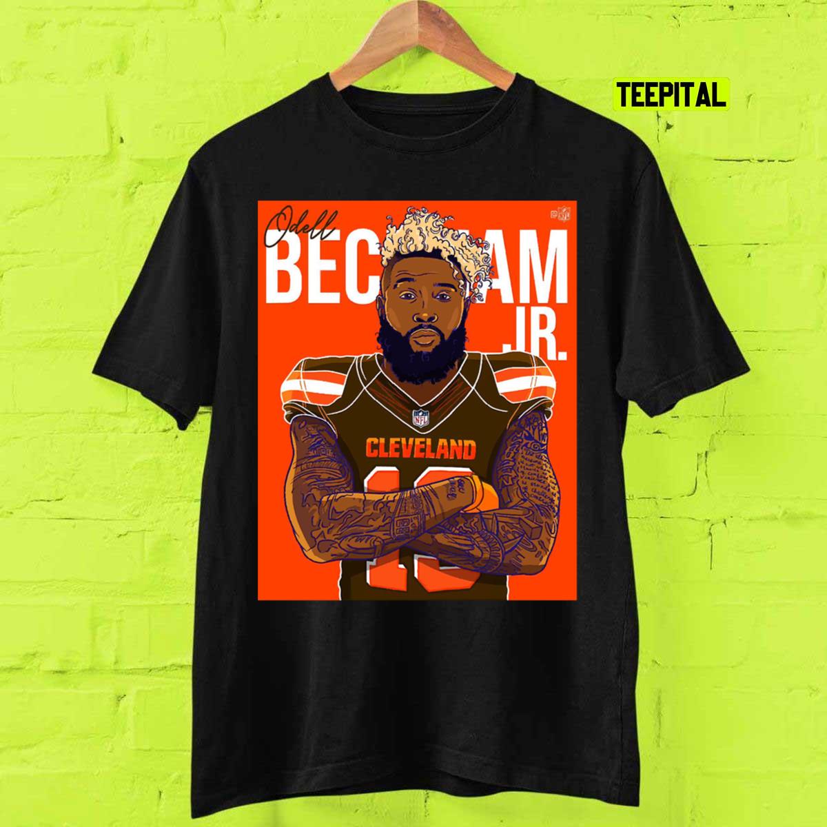 Odell Beckham Jr Signature Cleveland Browns T-Shirt Odell Beckham Jr Signature Cleveland Browns T-Shirt