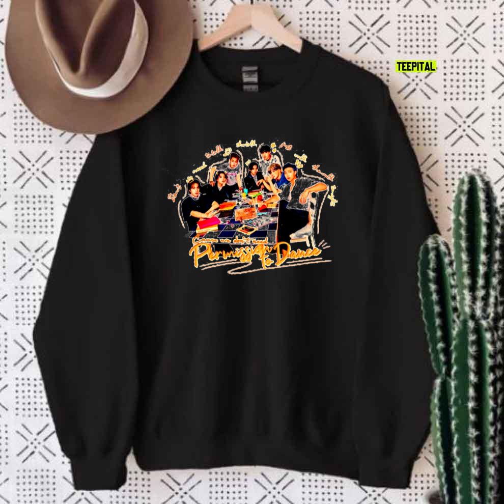 Permission To Dance BTS Bangtan Fan Kpop T-Shirt Permission To Dance BTS Bangtan Fan Kpop T-Shirt