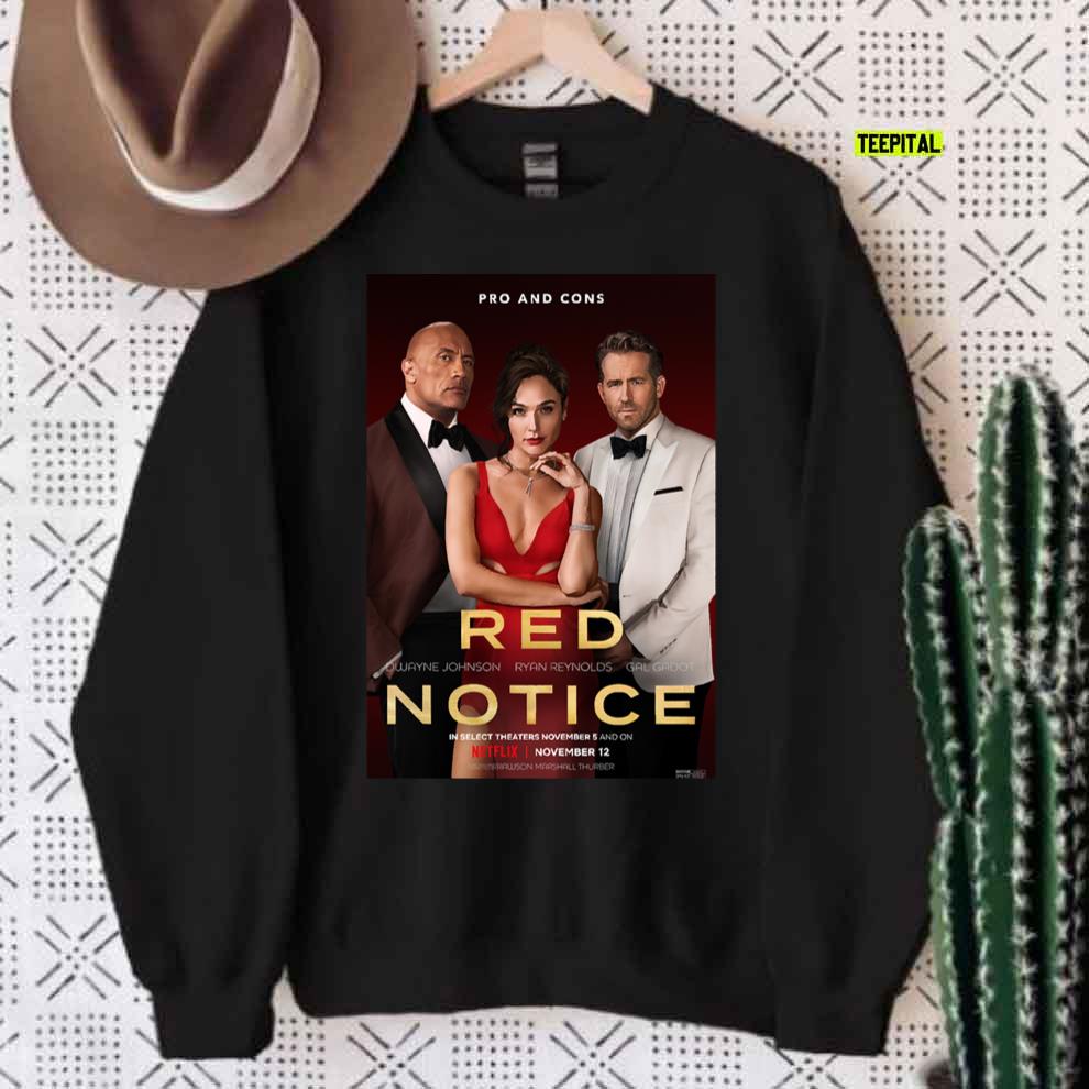 Red Notice 2021 Movie T-Shirt Red Notice 2021 Movie T-Shirt