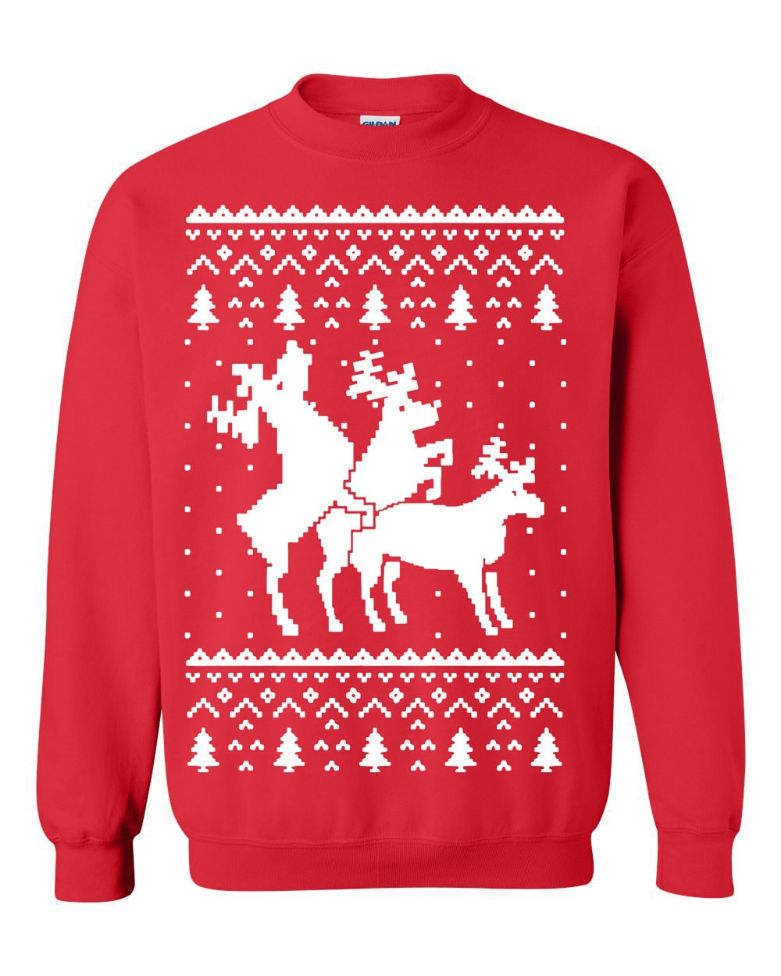 Reindeer Humping Unisex Sweatshirt Reindeer Humping Unisex Sweatshirt