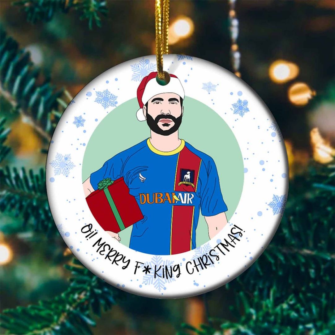 Roy Kent Ted Lasso Christmas Ceramic Ornament Roy Kent Ted Lasso Christmas Ceramic Ornament