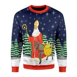 Saint Nicholas Awesome Christmas 3D Sweater