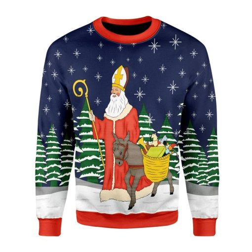 Saint Nicholas Awesome Christmas 3D Sweater