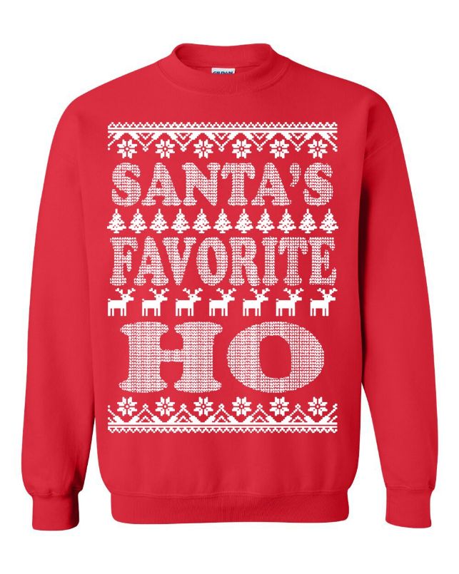 Santa's Favorite Ho Ugly Christmas Sweater Shirt Santa's Favorite Ho Ugly Christmas Sweater Shirt