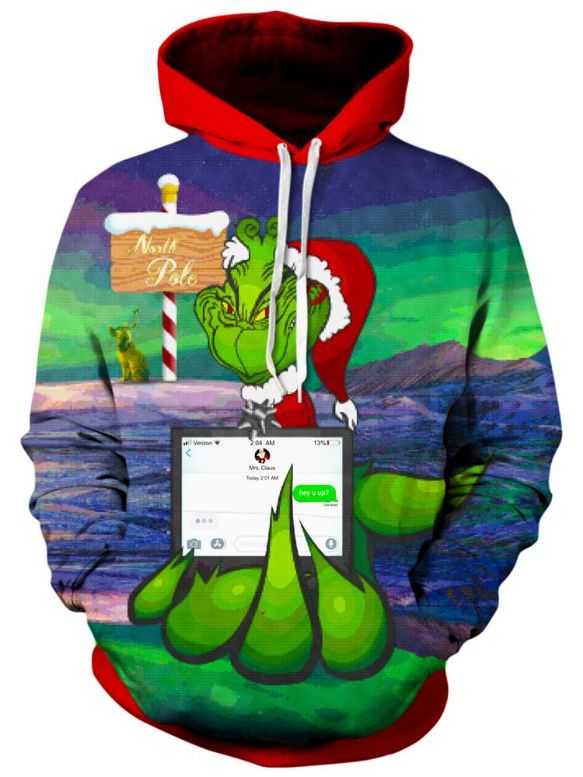 Savage Grinch Funny Christmas Pullover And Zipped 3D Hoodie Savage Grinch Funny Christmas Pullover And Zipped 3D Hoodie