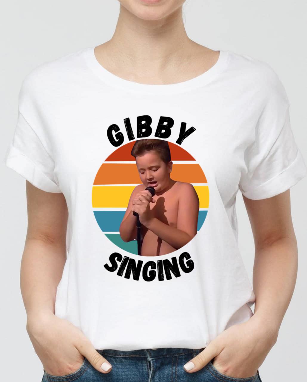 Singing Gibby Retro T-Shirt Singing Gibby Retro T-Shirt