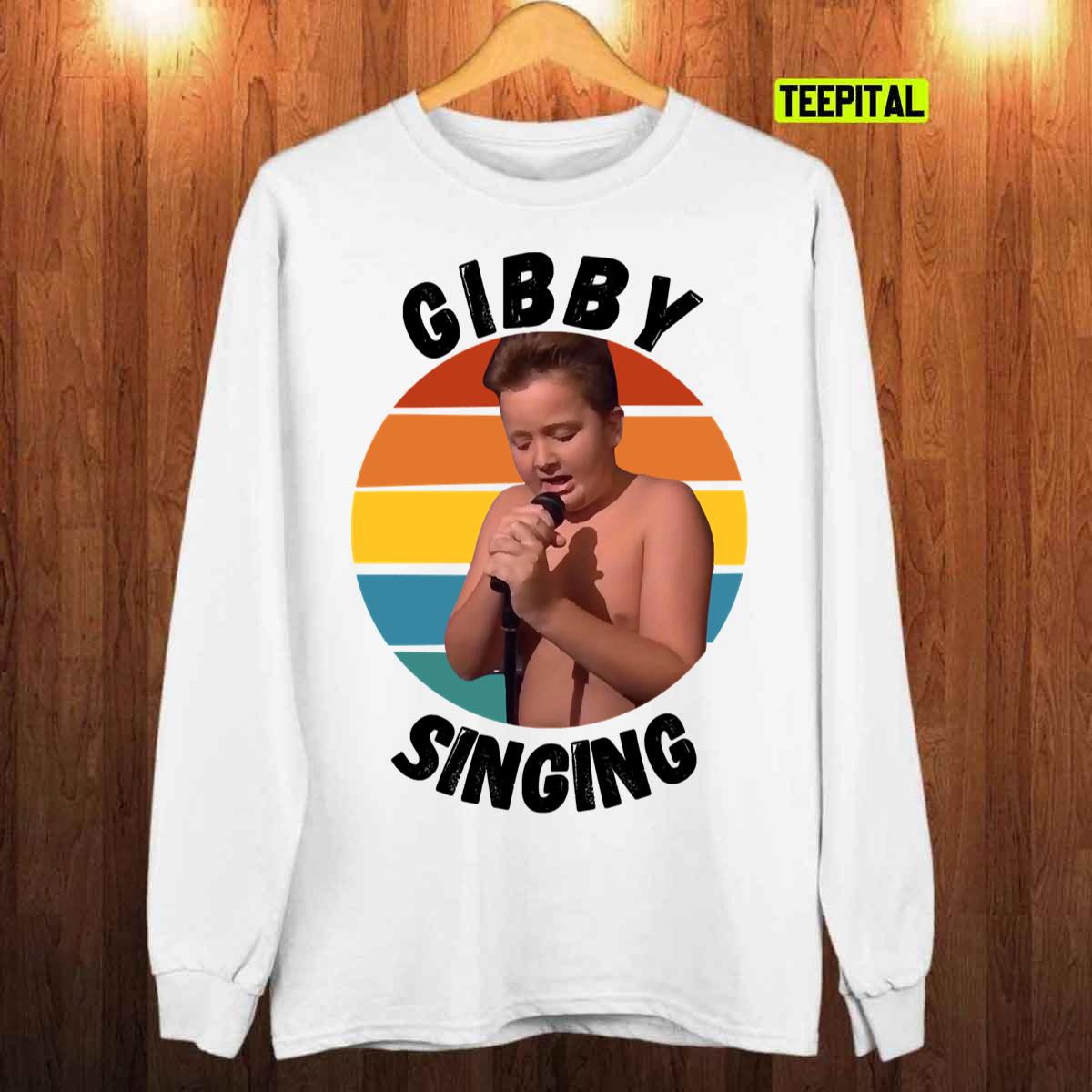 Singing Gibby Retro T-Shirt Singing Gibby Retro T-Shirt