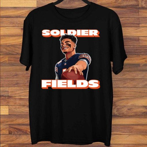 Soldier Fields Justin Fields Chicago Bears T-Shirt