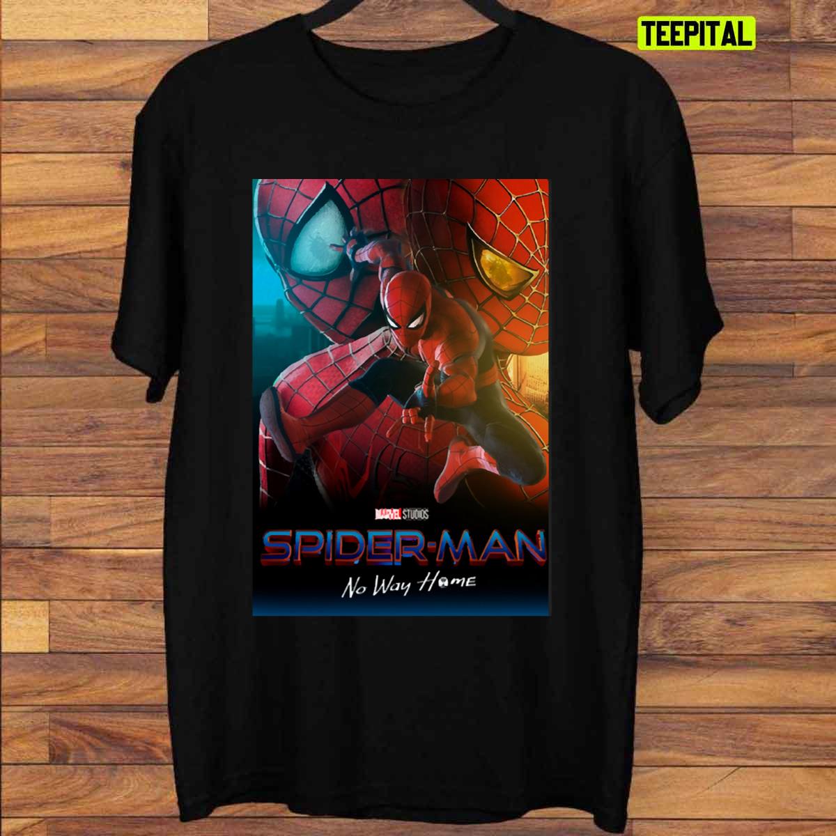 Spider Man Peter Parker Tom Holland No Way Home T-Shirt Spider Man Peter Parker Tom Holland No Way Home T-Shirt