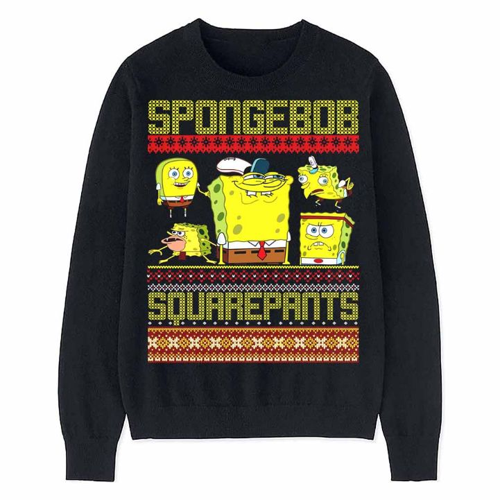 Spongebob Square Pants Ugly Christmas Sweatshirt Spongebob Square Pants Ugly Christmas Sweatshirt