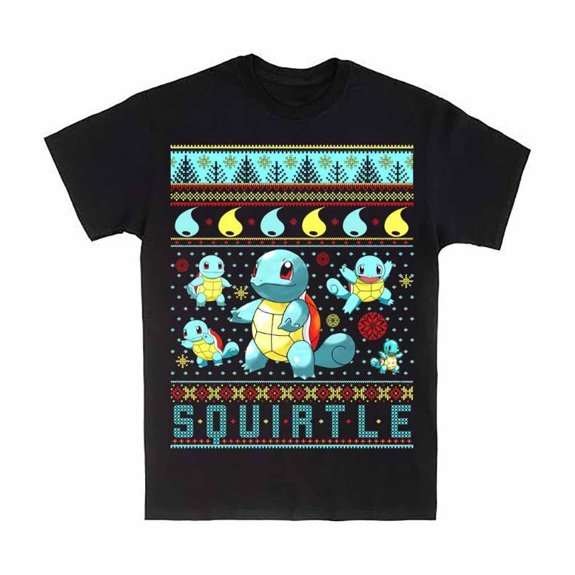 Squirtle Ugly Christmas Style Christmas T-Shirt Squirtle Ugly Christmas Style Christmas T-Shirt