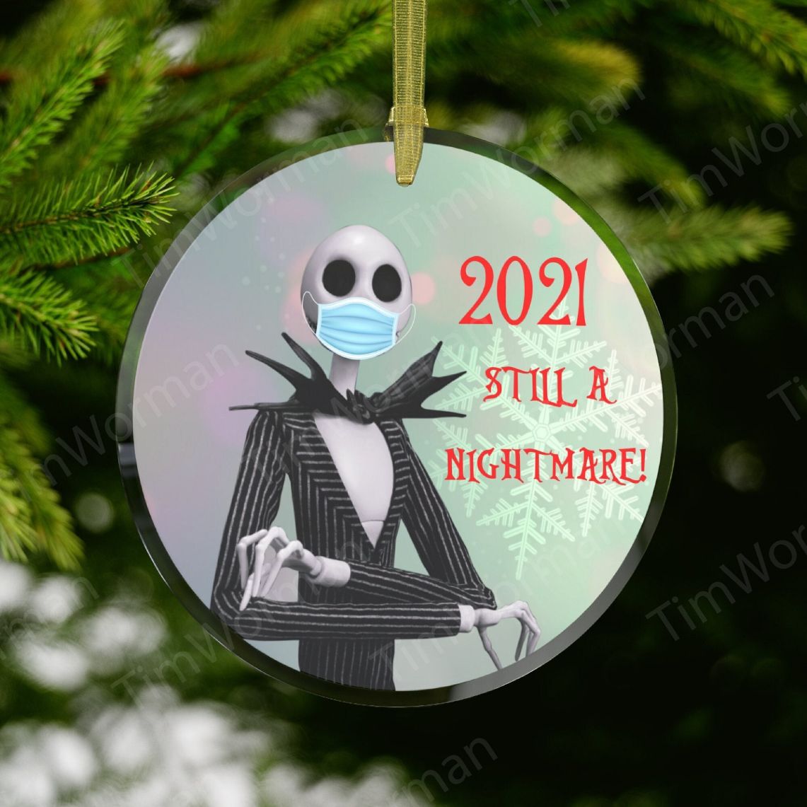 The Nightmare Bee Still A Jack Skellington Christmas Ceramic Ornament The Nightmare Bee Still A Jack Skellington Christmas Ceramic Ornament
