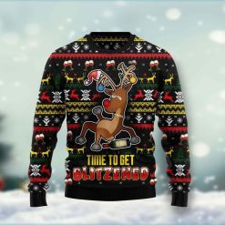 Time To Get Blitzened Awesome Christmas Sweater 3D