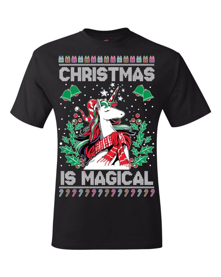Unicorn Christmas Is Magical Unisex Sweatshirt Unicorn Christmas Is Magical Unisex Sweatshirt