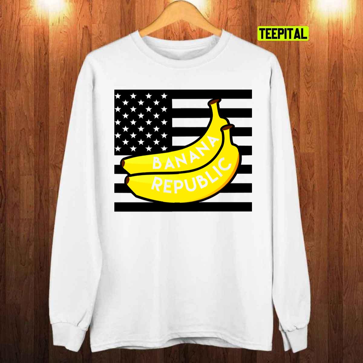 USA Banana Republican Capitol American Flag T-Shirt USA Banana Republican Capitol American Flag T-Shirt