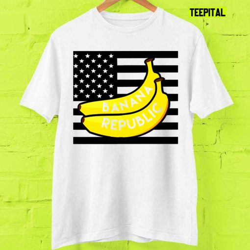 USA Banana Republican Capitol American Flag T-Shirt