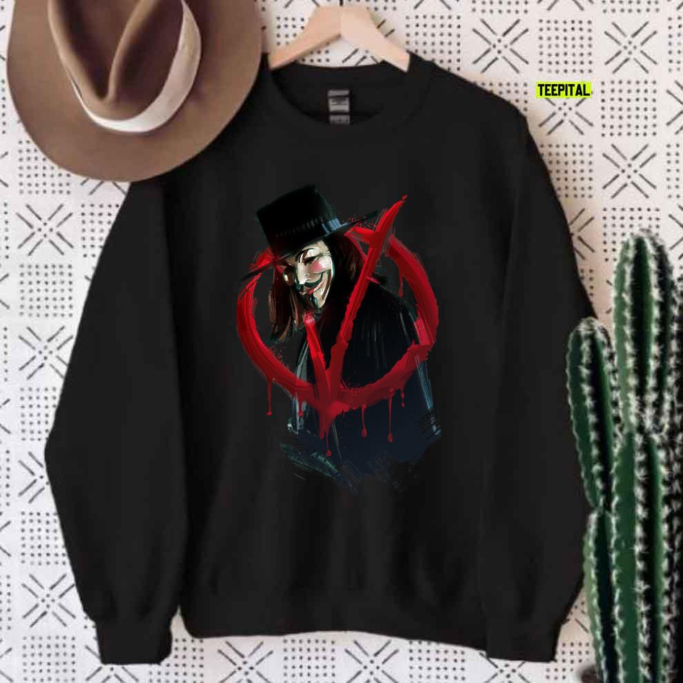 V For Vendetta Bloody T-Shirt V For Vendetta Bloody T-Shirt