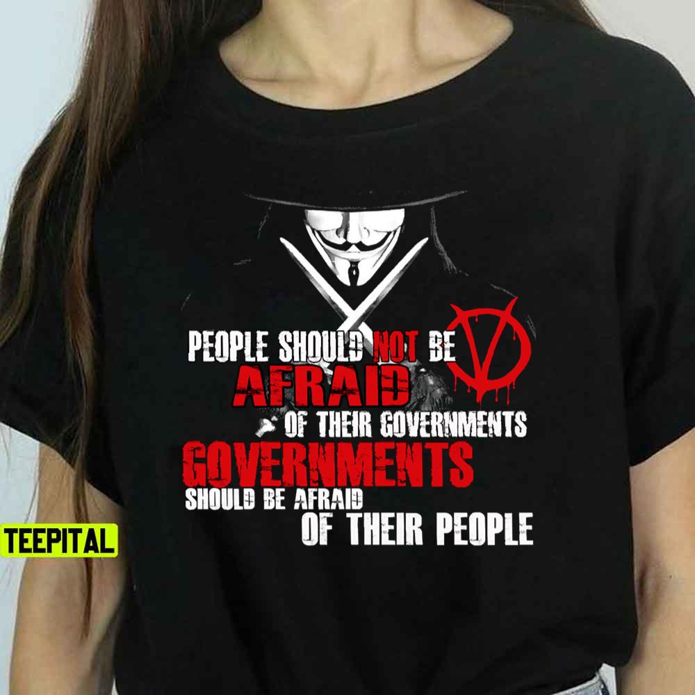 V For Vendetta Guy Fawkes Conspiracy Quote T-Shirt V For Vendetta Guy Fawkes Conspiracy Quote T-Shirt