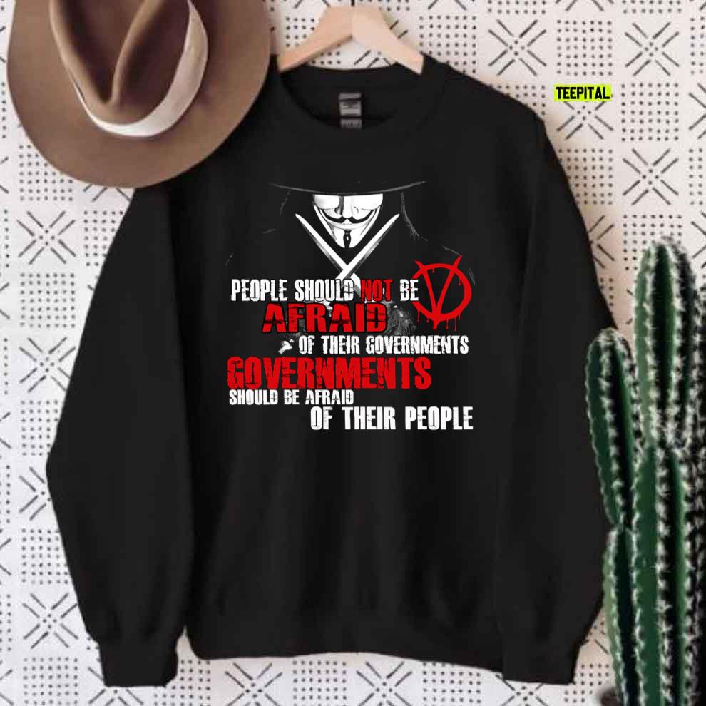 V For Vendetta Guy Fawkes Conspiracy Quote T-Shirt V For Vendetta Guy Fawkes Conspiracy Quote T-Shirt