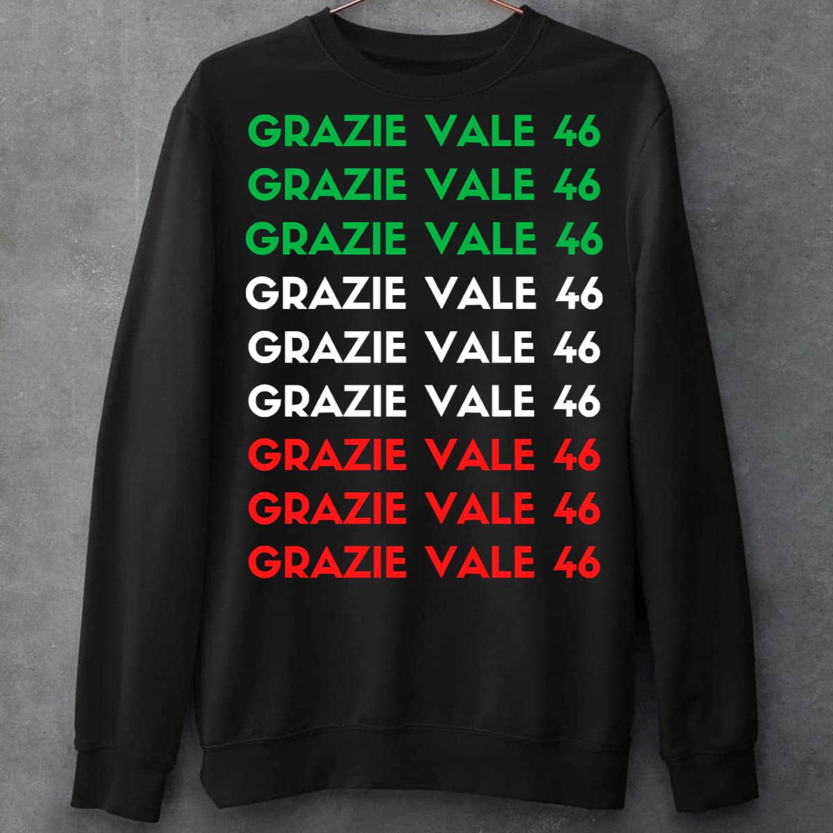 Vale Rossi Grazie Vale 46 Unisex T-Shirt Vale Rossi Grazie Vale 46 Unisex T-Shirt