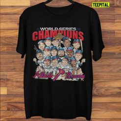 Vintage Atlanta Braves World Champions Caricature 90s MBL T-Shirt