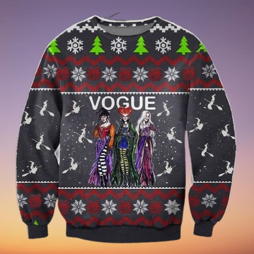 Vogue Witches Ugly Christmas Sweater Vogue Witches Ugly Christmas Sweater