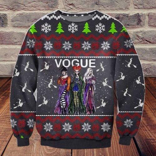 Vogue Witches Ugly Christmas Sweater Vogue Witches Ugly Christmas Sweater