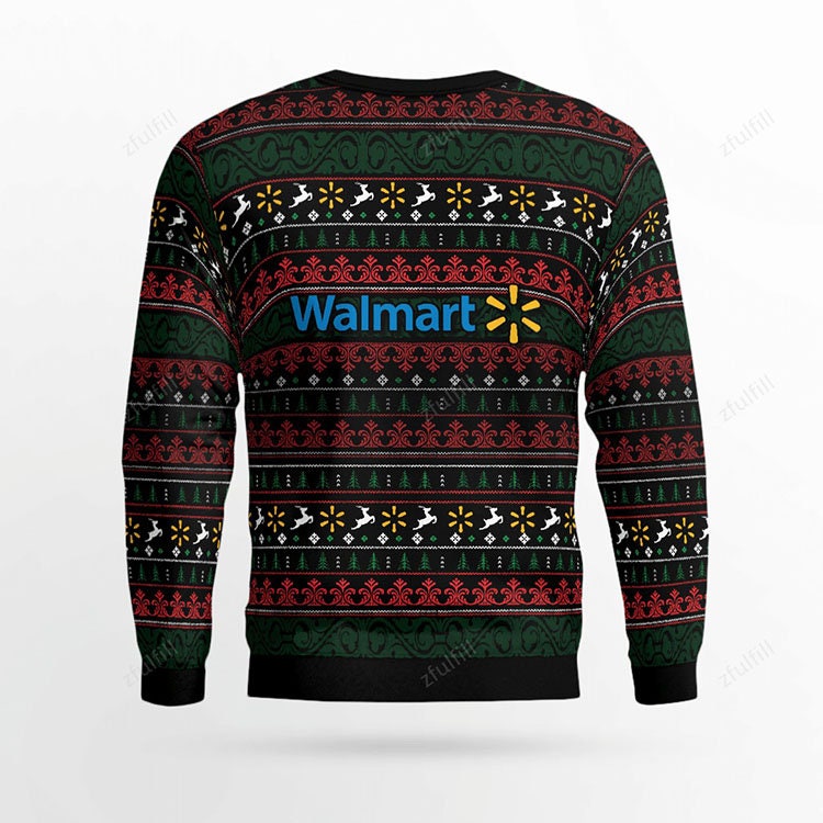 Walmart Ugly Sweater All Over Print Sweatshirt Walmart Ugly Sweater All Over Print Sweatshirt