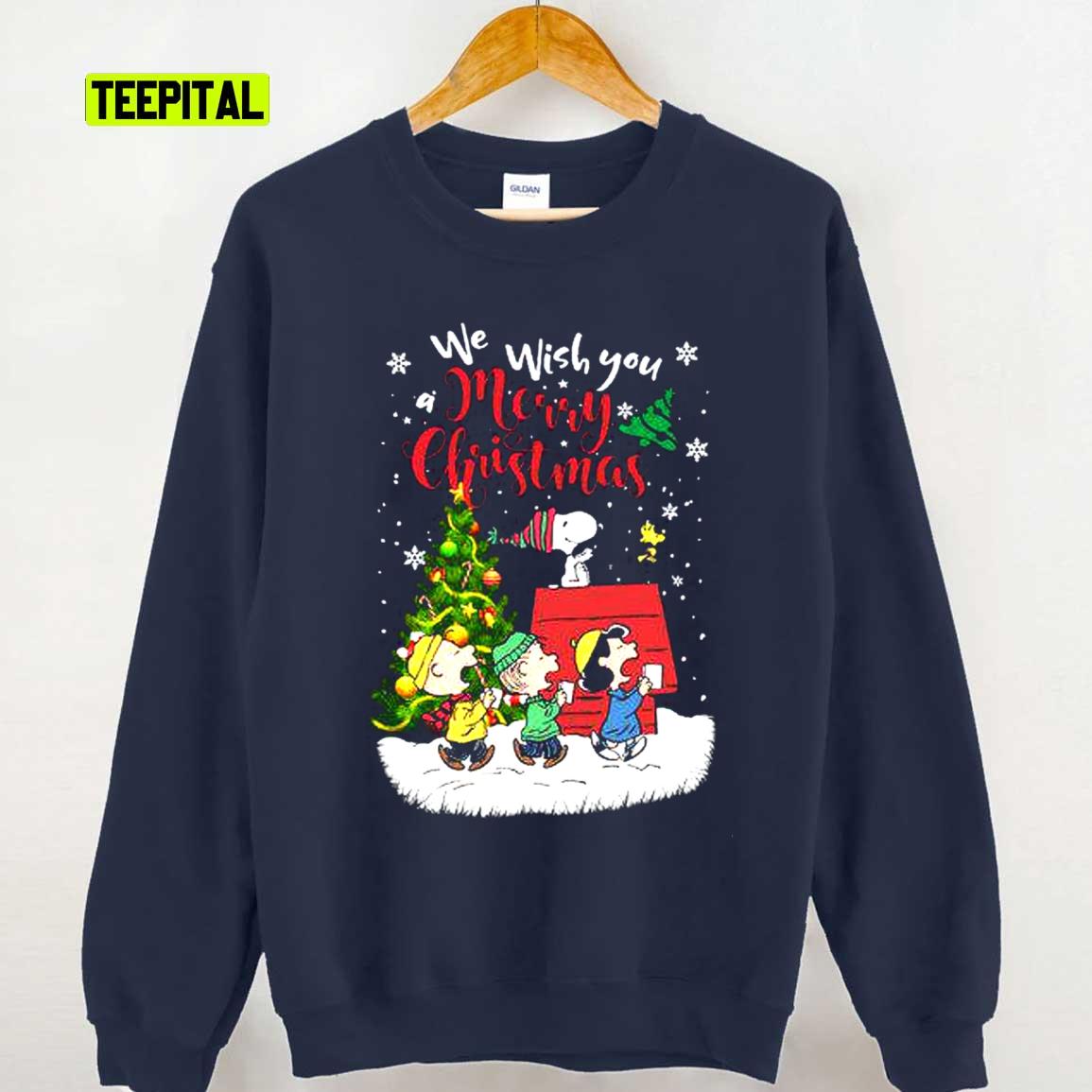 We Wish You Merry Xmas Snoopy Friends Christmas Unisex T-Shirt We Wish You Merry Xmas Snoopy Friends Christmas Unisex T-Shirt