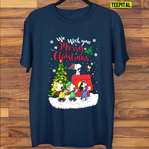 We Wish You Merry Xmas Snoopy Friends Christmas Unisex T-Shirt
