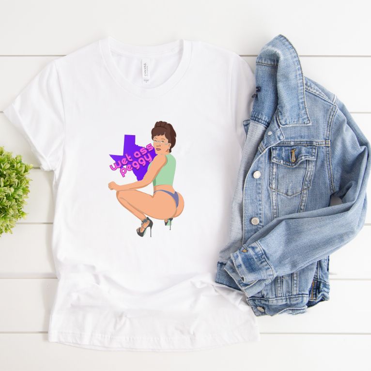 Wet Ass Peggy WAP Funny T-shirt Wet Ass Peggy WAP Funny T-shirt