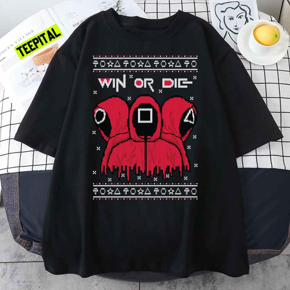 Win Or Die Squid Game Christmas Ugly Sweatshirt Win Or Die Squid Game Christmas Ugly Sweatshirt