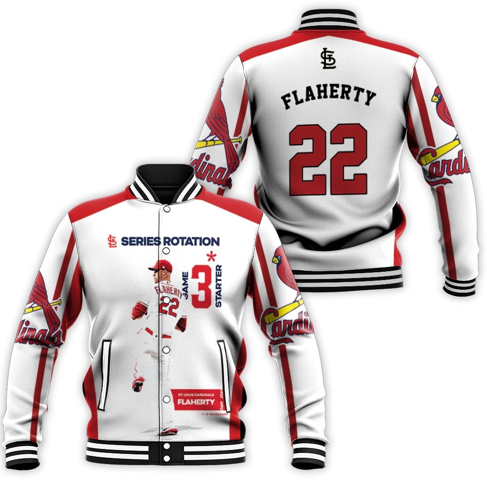 22 Flaherty St Louis Cardinals Baseball Jacket 22 Flaherty St Louis Cardinals Baseball Jacket