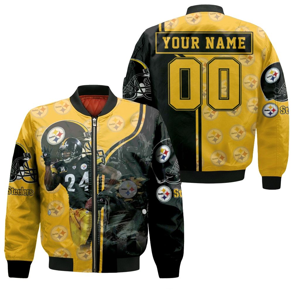 24 Justin Gilbert 24 Player Pittsburgh Steelers Personalized 2020 Nfl Personalized Bomber Jacket 24 Justin Gilbert 24 Player Pittsburgh Steelers Personalized 2020 Nfl Personalized Bomber Jacket