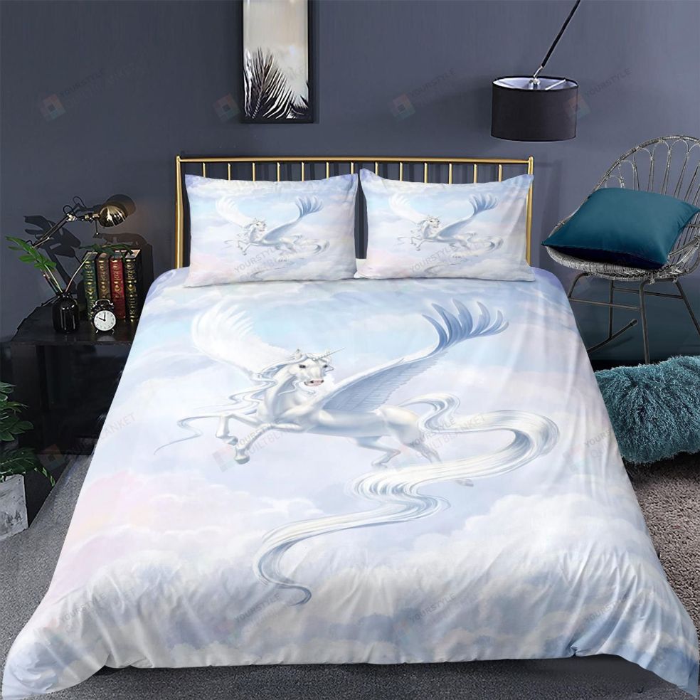White Unicorn Bedding Set White Unicorn Bedding Set