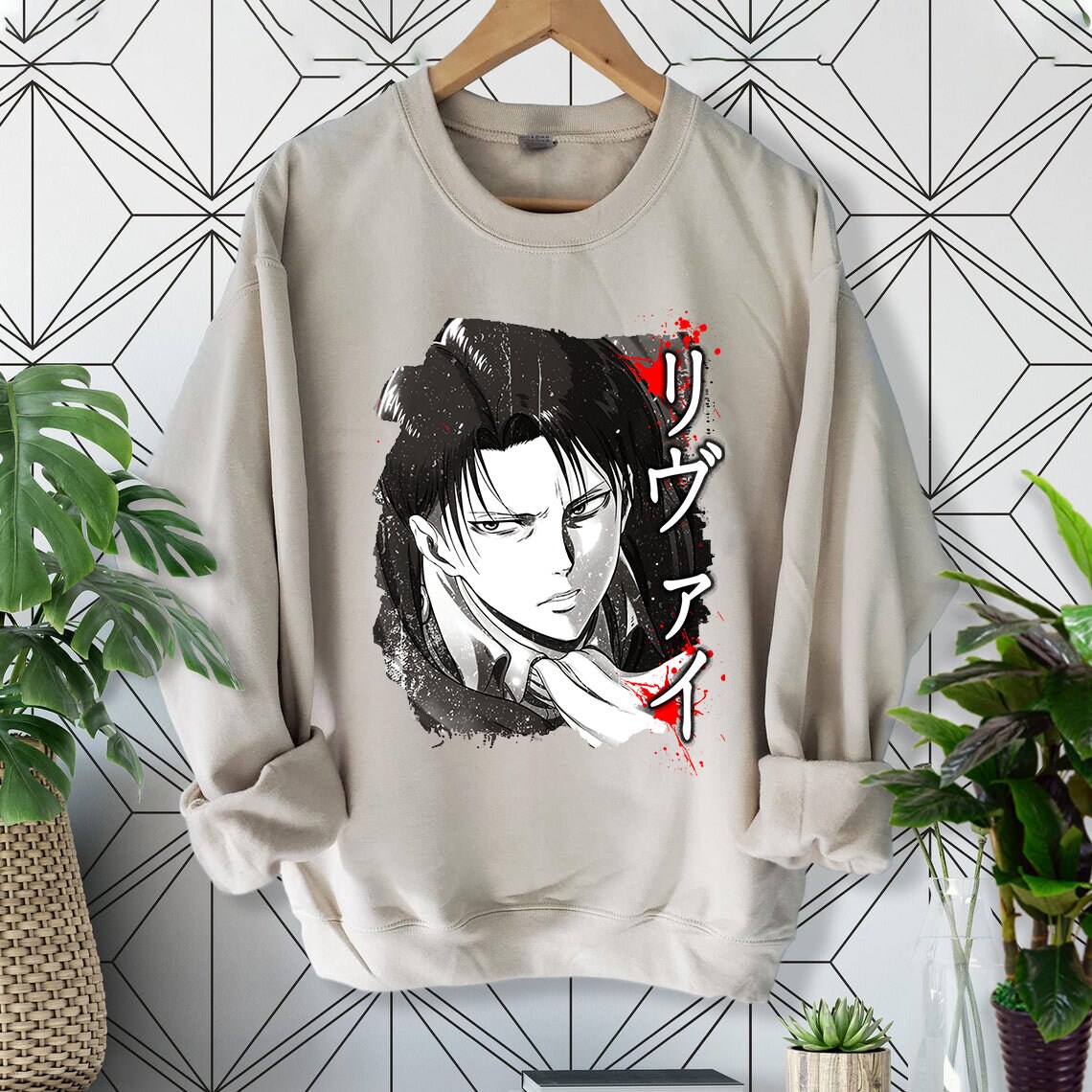 Captain Levi, Attack On Titan Unisex Sweatshirt Captain Levi, Attack On Titan Unisex Sweatshirt