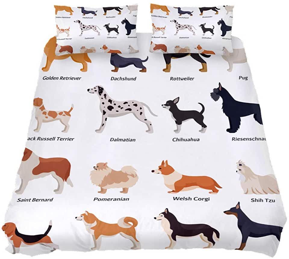 Dogs Pattern Bedding Set Dogs Pattern Bedding Set