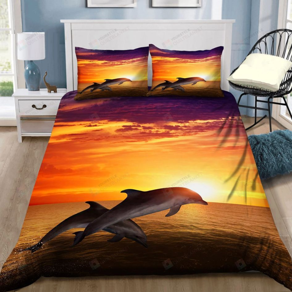Dolphins Jumping Bedding Set Dolphins Jumping Bedding Set