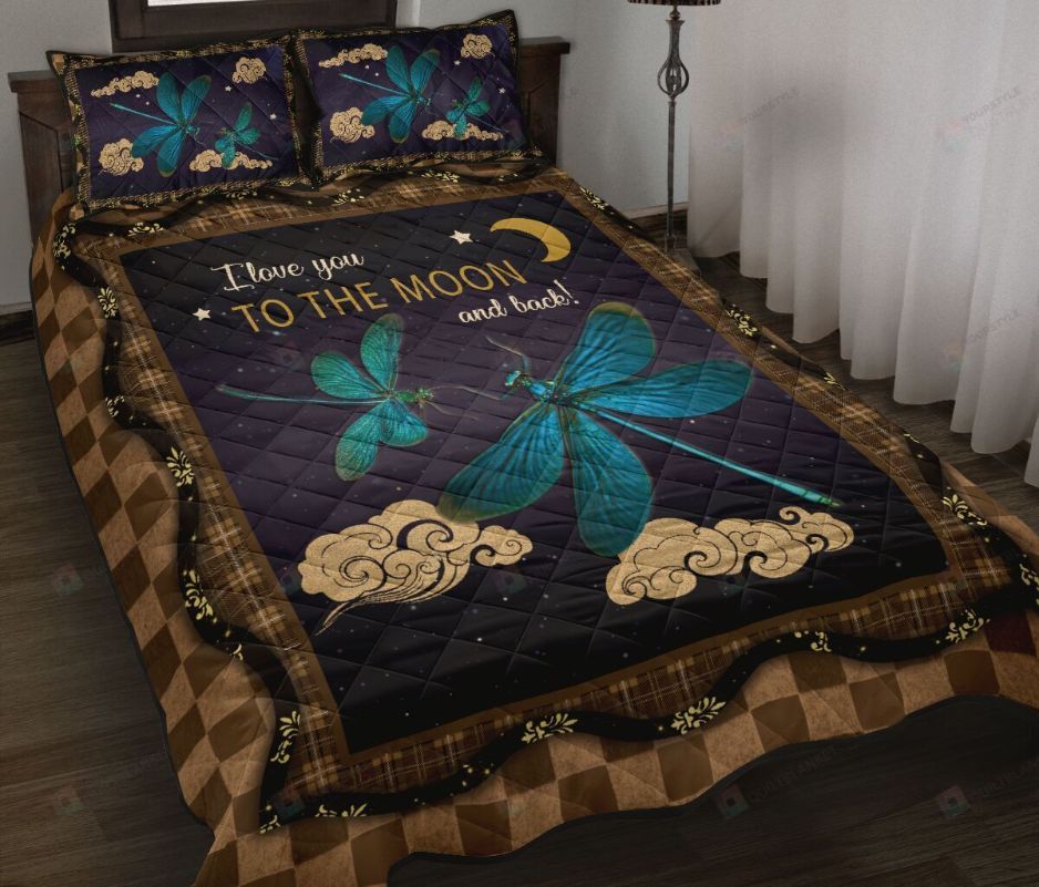 Dragonfly I Love You Galaxy Bedding Set Dragonfly I Love You Galaxy Bedding Set