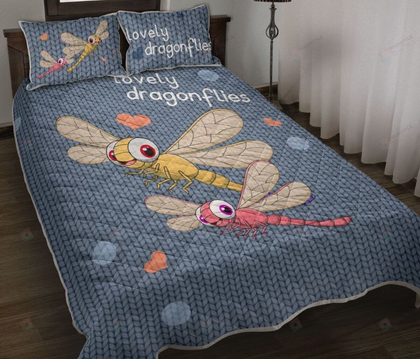 Dragonfly Lovely Knitting Bedding Set Dragonfly Lovely Knitting Bedding Set