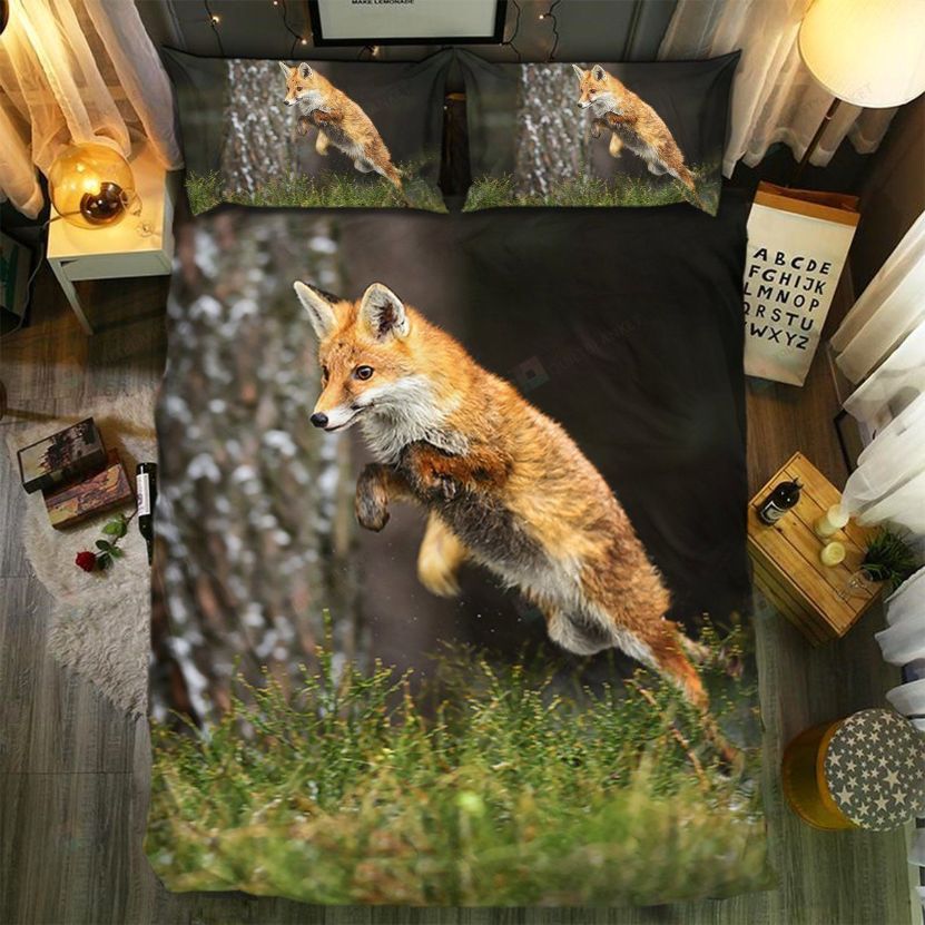 Jumping Fox Bedding Set Jumping Fox Bedding Set