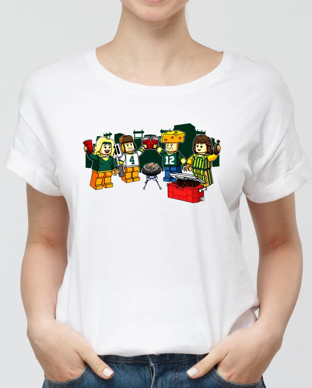 Gameday Lego Tailgate Green Bay Packers Unisex T-Shirt Gameday Lego Tailgate Green Bay Packers Unisex T-Shirt