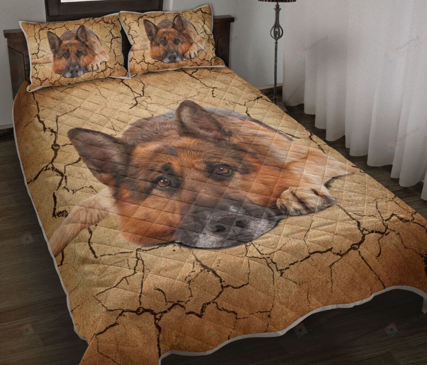 German Shepherd Crack Bedding Set German Shepherd Crack Bedding Set