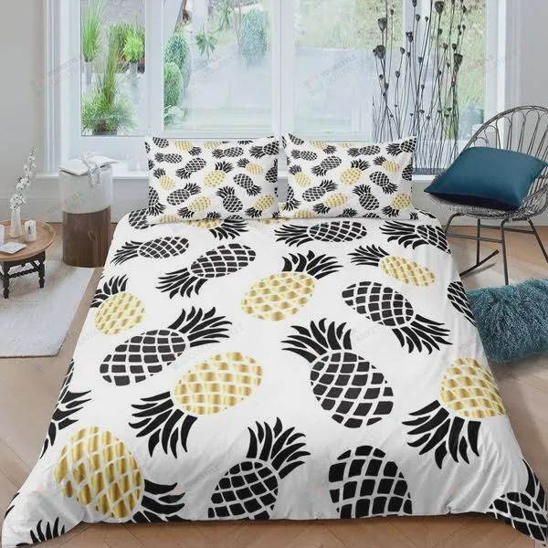 Golden Pineapple Bedding Set Golden Pineapple Bedding Set