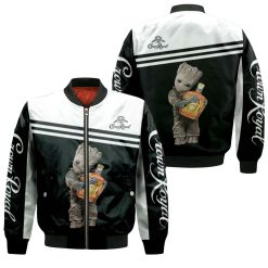 Groot Hug Crown Royal Wine Bottle 3d Jersey Bomber Jacket