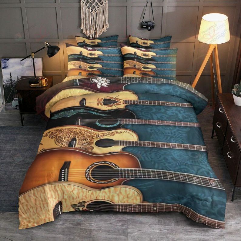 Guitar Cool Bedding Set Guitar Cool Bedding Set