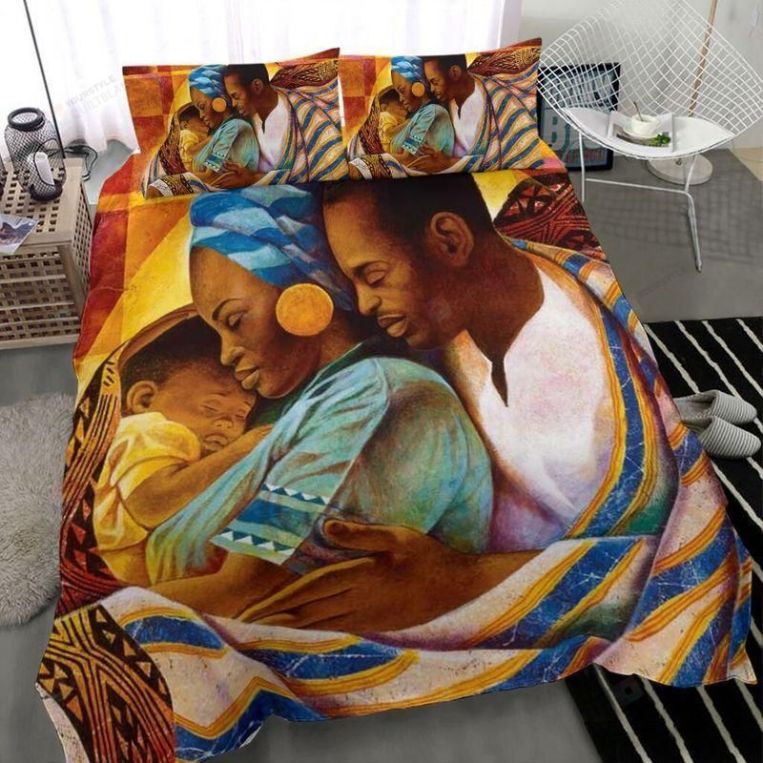 Happy Black Family Bedding Set Happy Black Family Bedding Set
