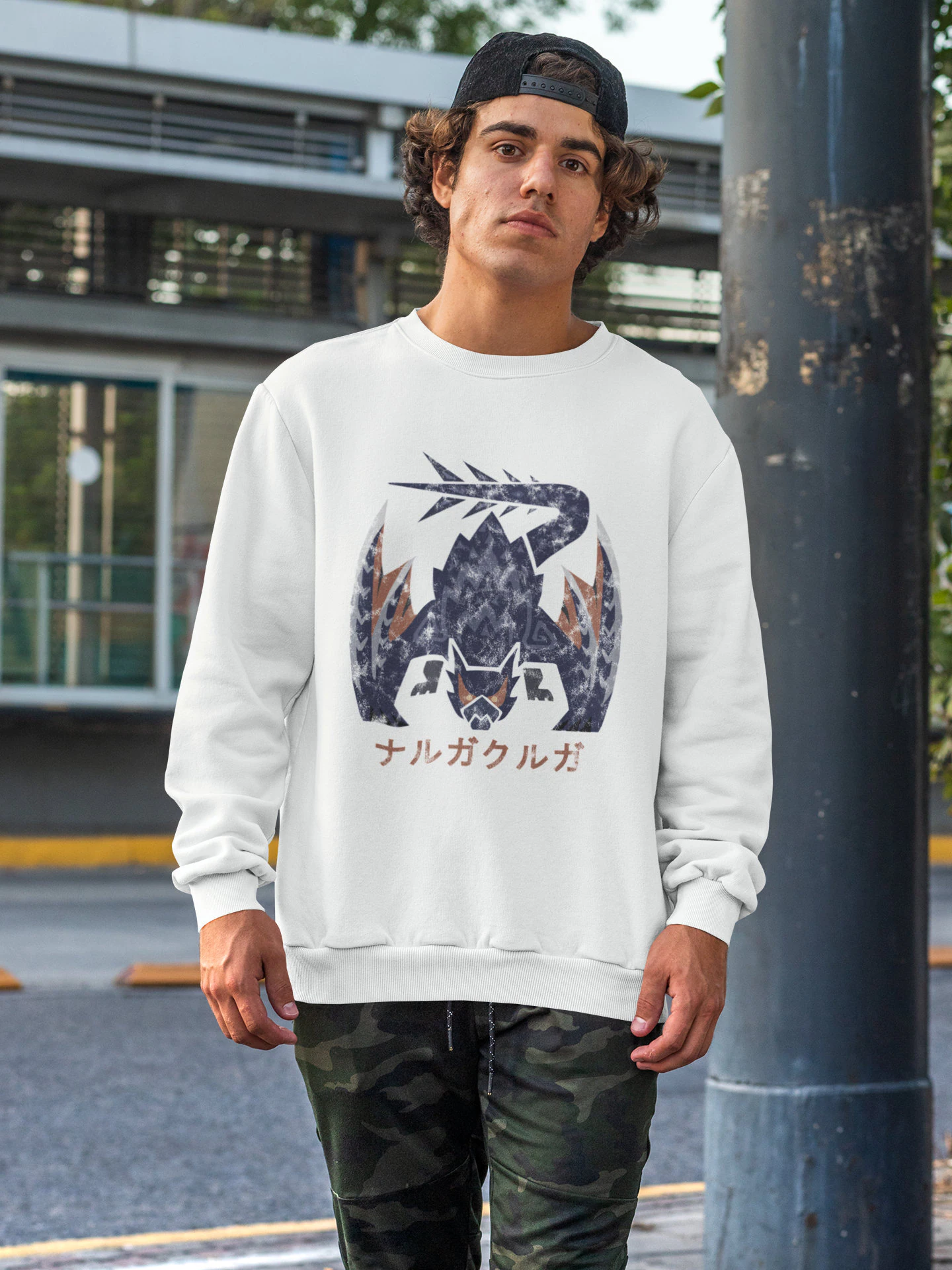 Iceborne Nargacuga Kanji Unisex Sweatshirt Iceborne Nargacuga Kanji Unisex Sweatshirt