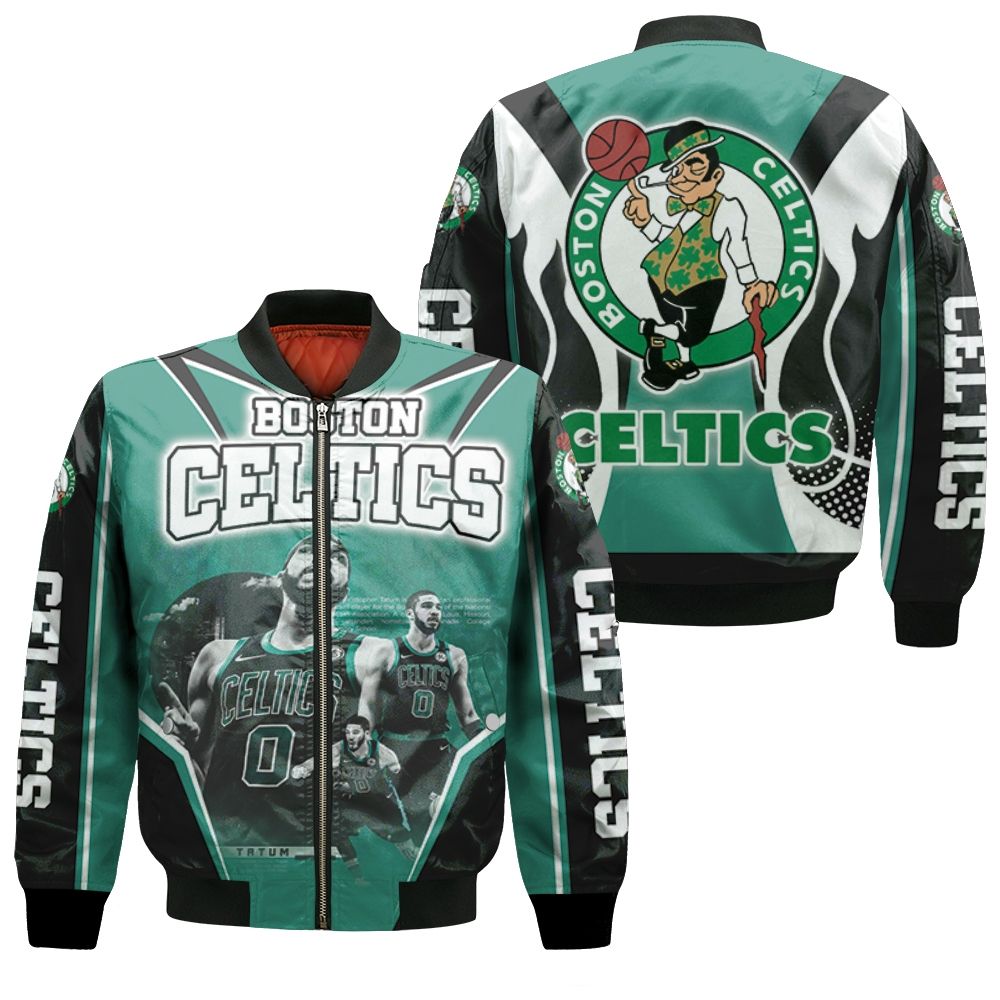 Jayson Tatum 0 Boston Celtics Bomber Jacket Jayson Tatum 0 Boston Celtics Bomber Jacket